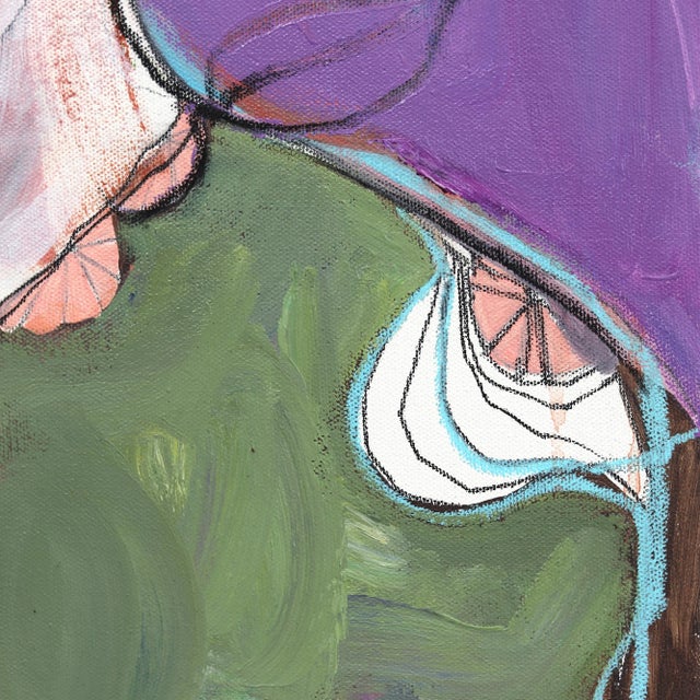 Heart - Abstract Figurative Portrait Original Artwork by Erin Hammond For Sale In Los Angeles - Image 6 of 7