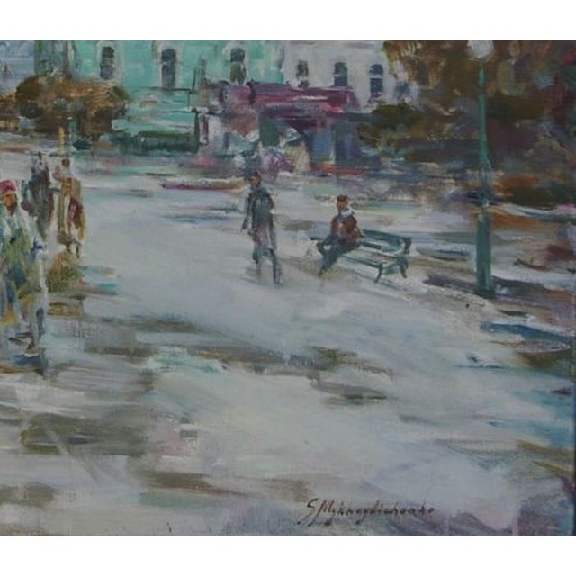 Orthodox Church Oil Painting, Ukrainian Artist S. Mikhaylichenko 60-70 For Sale - Image 6 of 6