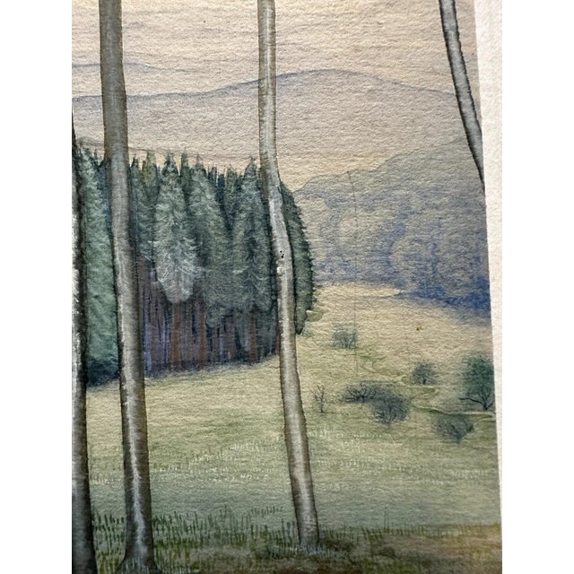 Friedrich Wilhelm Bogler, Trees Knüll, 1920s, Watercolor For Sale - Image 11 of 13