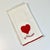 Vintage Hollywood Regency St. Valentine Waffle Kitchen Towel With Roses Heart For Sale - Image 4 of 13