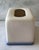 Vintage Ivory and Blue Ceramic Tissue Box Cover For Sale - Image 4 of 8
