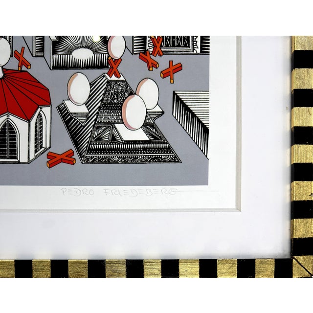 Serigraph in colors on paper. Hand signed lower right by Pedro Friedberg. Hand numbered 15/50 lower left. Sheet size: 29 x...