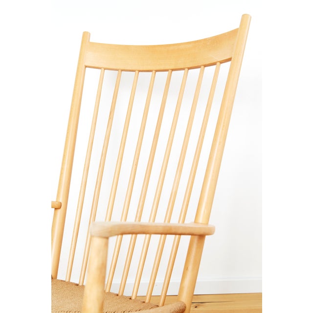 Vintage J16 Rocking Chair by Hans J. Wegner for FDB Møbler, 1960s For Sale - Image 10 of 14