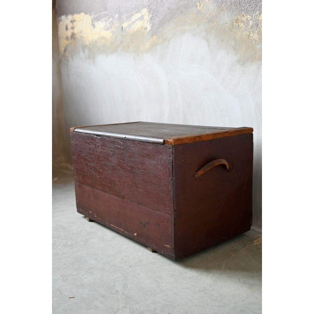 Large Chest in Weathered Wood, 1890s For Sale - Image 14 of 18
