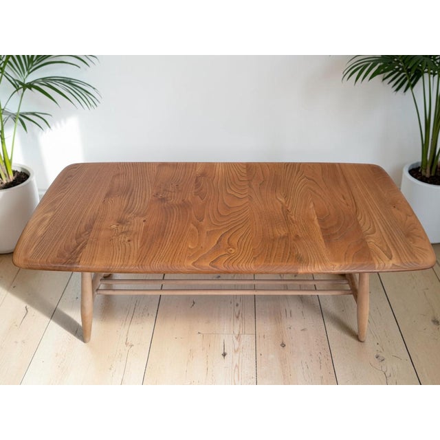 Mid-Century Modern Plank Coffee Table in Elm by Lucian Ercolani for Ercol, 1970s For Sale - Image 9 of 15