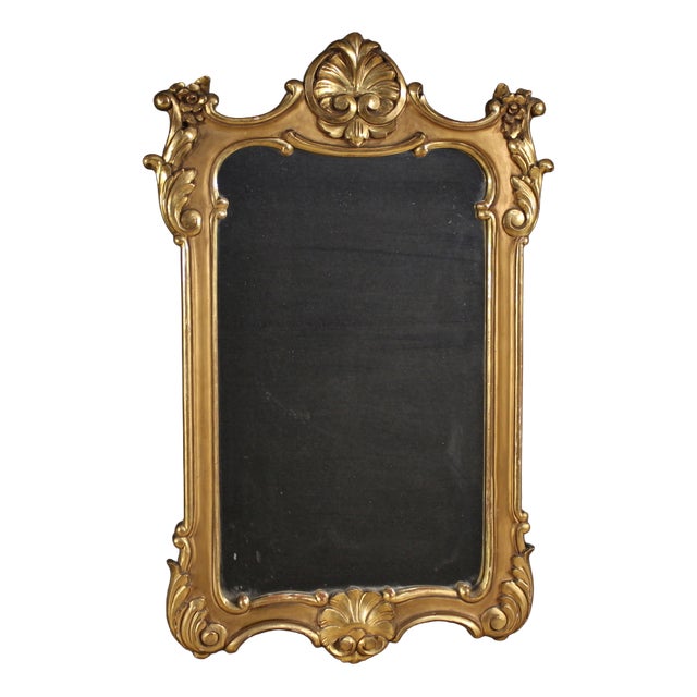 20th Century Italian Painted and Gilded Mirror, 1950s For Sale