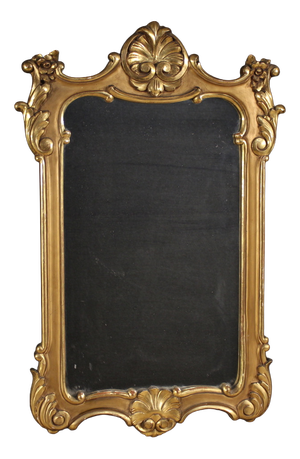 20th Century Italian Painted and Gilded Mirror, 1950s