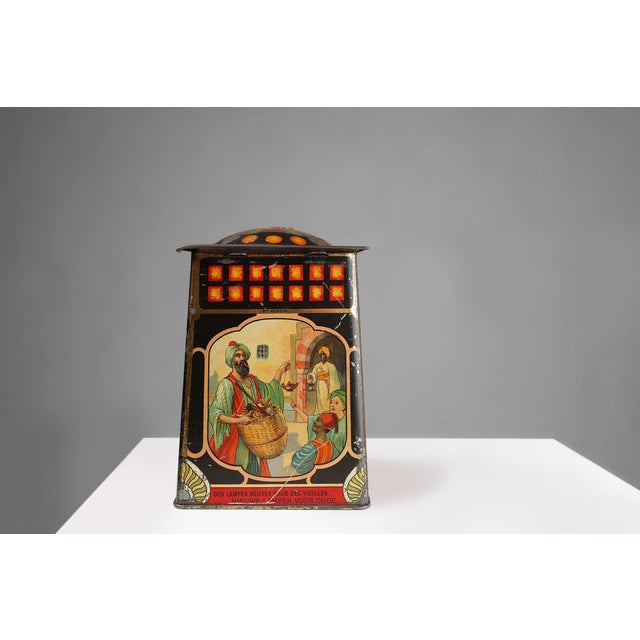 Antique Art Nouveau Tin Box by De Beuckerlaer, 1890s For Sale - Image 3 of 10