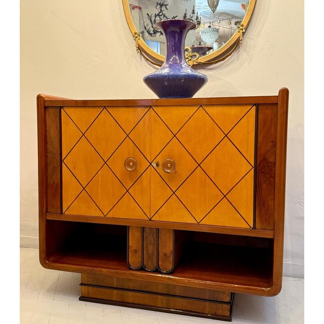 Italian Art Deco Cabinets attributed to Osvaldo Borsani, 1940s, Set of 2 For Sale - Image 9 of 14
