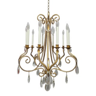 Contemporary Chapman & Myers Gild Chandelier For Sale