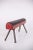 Italian Red Leather and Iron Gymnastic Horse For Sale - Image 4 of 15