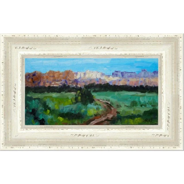 Modern Impressionist Zion Desert Landscape – Oil Painting For Sale - Image 4 of 9