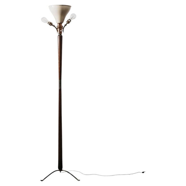 Floor Lamp with Tripod Base by Joseph Ostuni, 1950s For Sale - Image 14 of 14