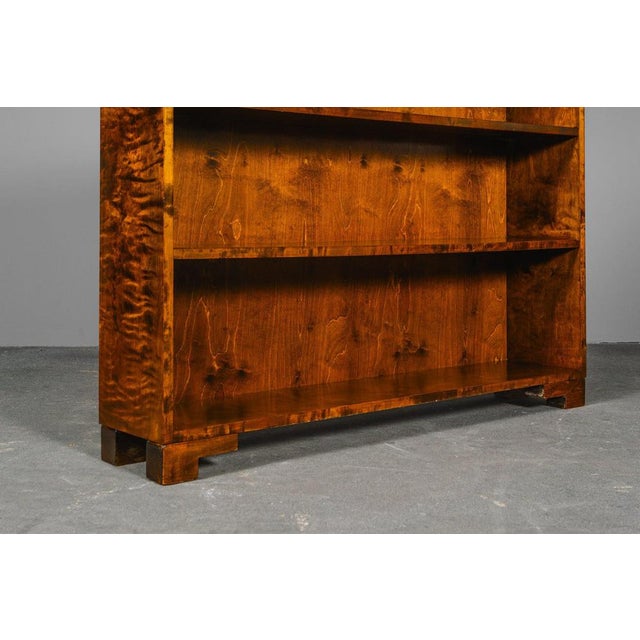 Brown Art Deco Bookcase in Birch For Sale - Image 8 of 15