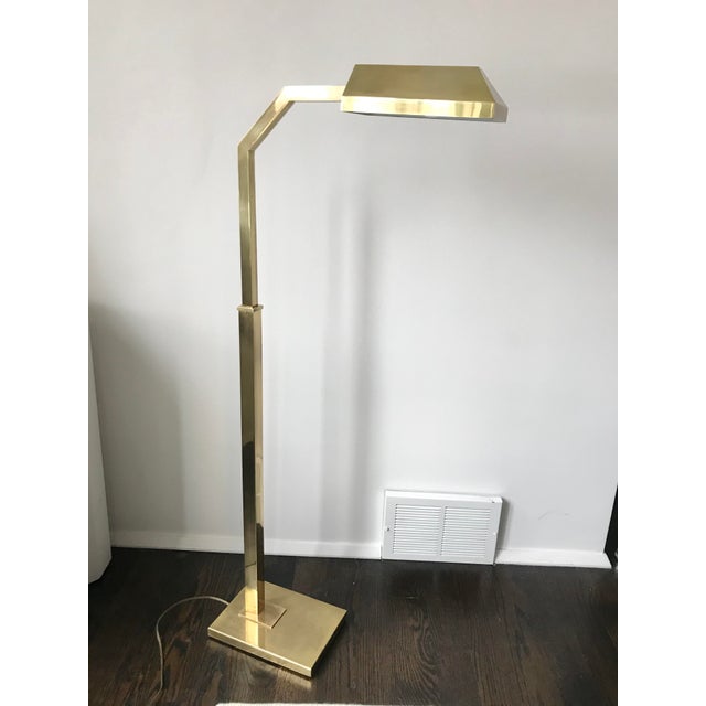1970s Chapman Brass Pharmacy Lamp For Sale - Image 11 of 11