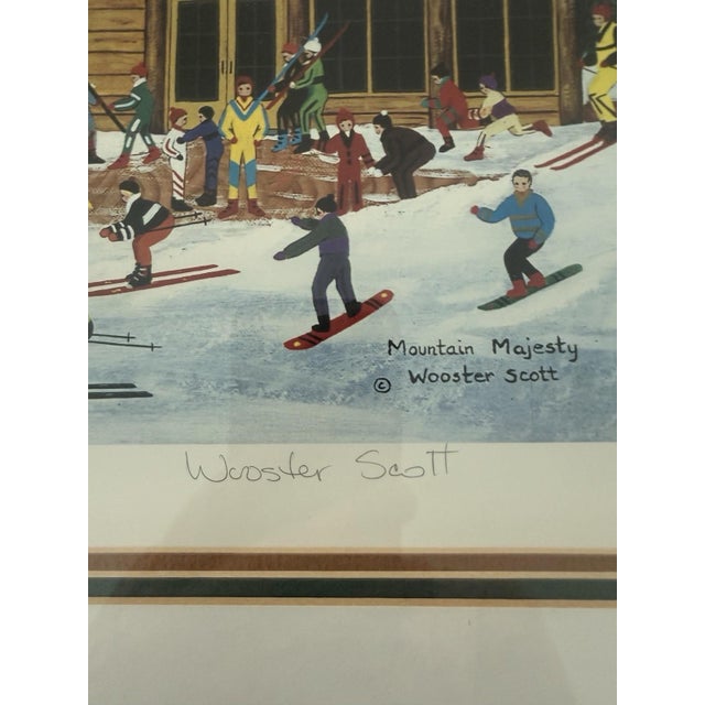Framed, Hand-Signed Lithograph by Jane Wooster Scott Titled "Mountain Majesty” For Sale - Image 9 of 13