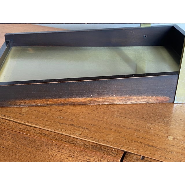 Vintage MCM Duk-It 2 Two Tier Wood Desk Organizer Letter Tray For Sale In San Francisco - Image 6 of 18