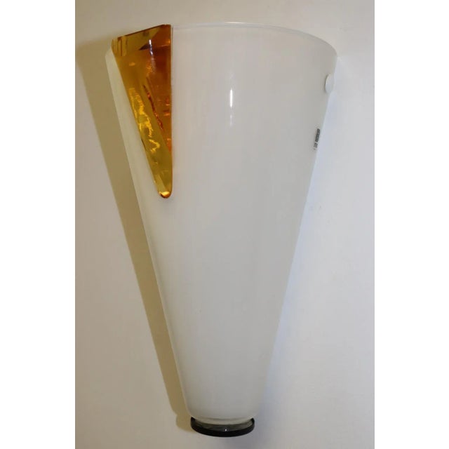 Rosanna Toso "Mara" Murano Glass Wall Lamp, Mid-Century Modern For Sale - Image 10 of 13
