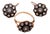 Ring and Earring Set in 19.2k Gold with Diamond Setting, Set of 3 For Sale