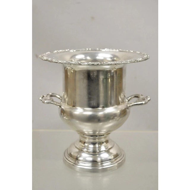 Vintage W&S Blackinton Silver Plated Trophy Cup Urn Bar Champagne Chiller Ice Bucket. Circa Mid 20th Century....