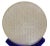 1980s Round Shape White Crystal Glass Heart Sutra Engraved Display Figure For Sale - Image 5 of 8