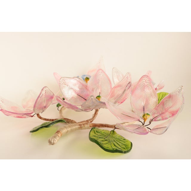 Vintage Glass Flower Arrangement Chairish