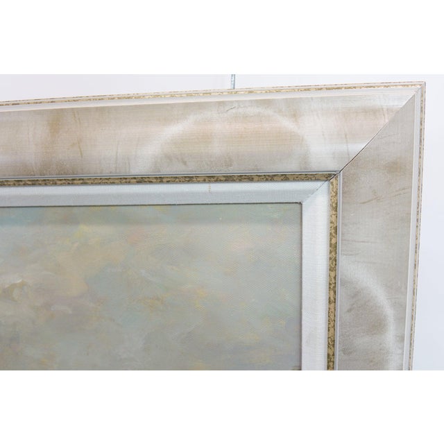 Late 20th Century Late 20th Century European School the Market Oil on Canvas Signed Original For Sale - Image 5 of 8