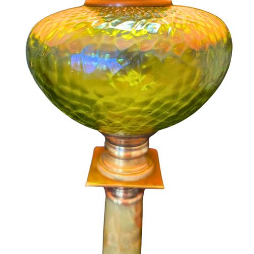 Mid 19th Century 19th Century French Onyx and Bronze Table Lamp, Circa 1850 For Sale - Image 5 of 8