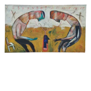 Large Oil on Canvas by Andrew Shachat