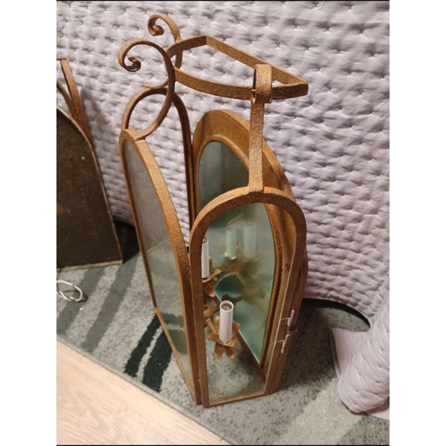 Vintage Bruce Eicher Wrought Iron Wall Sconces - A Pair For Sale - Image 9 of 13