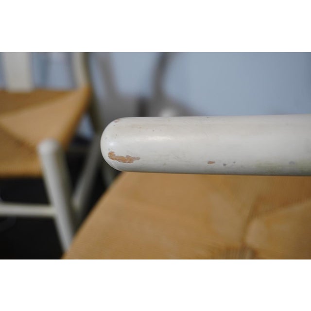 Carl Hansen Wishbone Chairs and One Ottoman Off-White Frames - 3 Pieces For Sale - Image 11 of 16