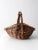 Vintage Wicker Harvest Basket For Sale - Image 9 of 12