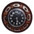 Vintage Round Wall Clock with Glazed Ceramic Case from Dugena, 1970s For Sale