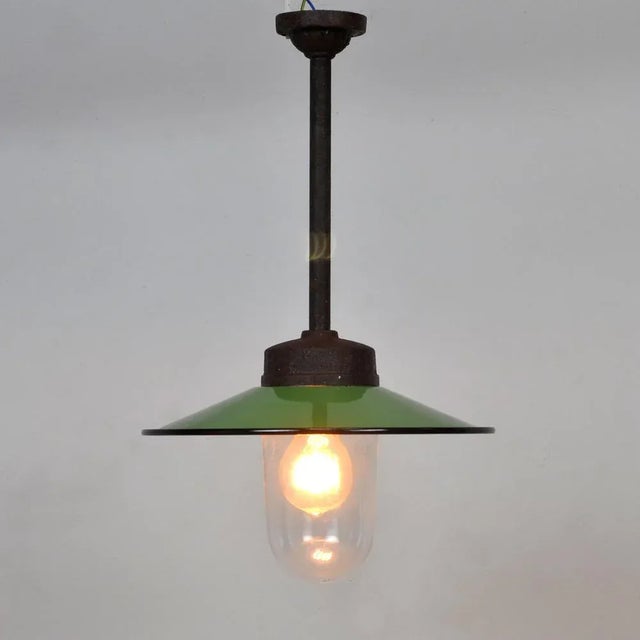 Green Iron Outdoor Lamp, 1999 For Sale - Image 8 of 9