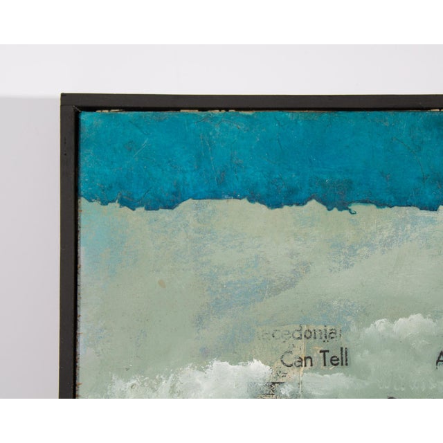 Late 20th Century Mixed Media Painting and Collage by Anthony Louis Popcheff For Sale - Image 5 of 8