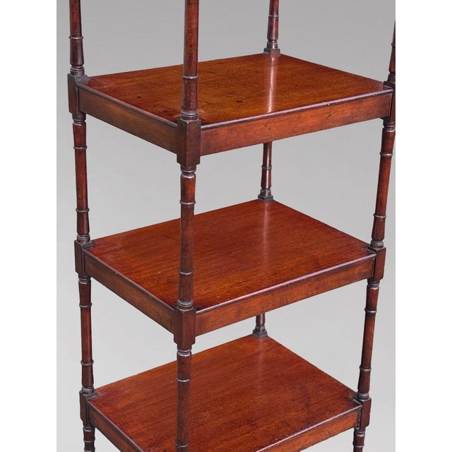 George IV Mahogany Whatnot Music Stand, 1820s For Sale - Image 3 of 11