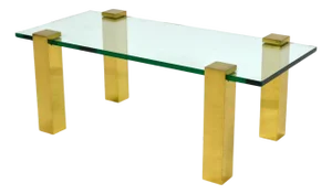 Mid-century Brass Leg Coffee Table