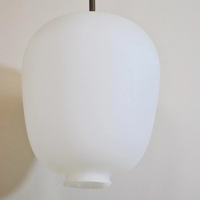 Opal Ceiling Lamp, 1950s For Sale - Image 6 of 11