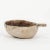 Large Bleached Swedish Lapland ale bowl with handle. Hand-carved from sycamore. Old steel plug repair with scrubbed dark...