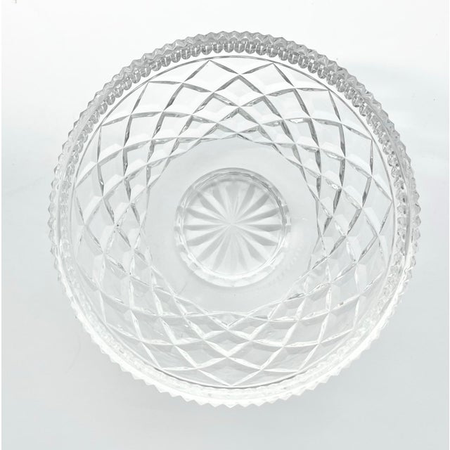 Transparent Waterford “Killeen” Pair of Crystal Footed Bowls For Sale - Image 8 of 10
