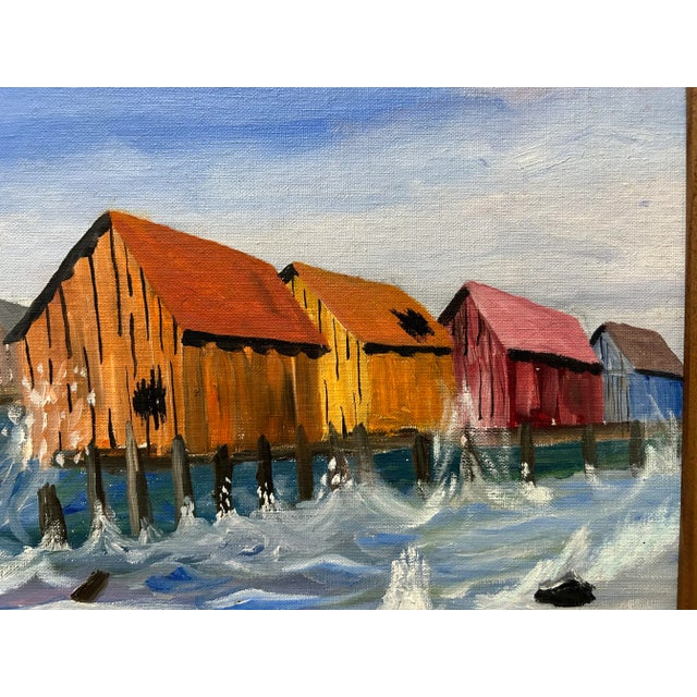 This is a spirited coastal themed piece of art for your walls in a beach shack, nautical cottage or coastal styled home....