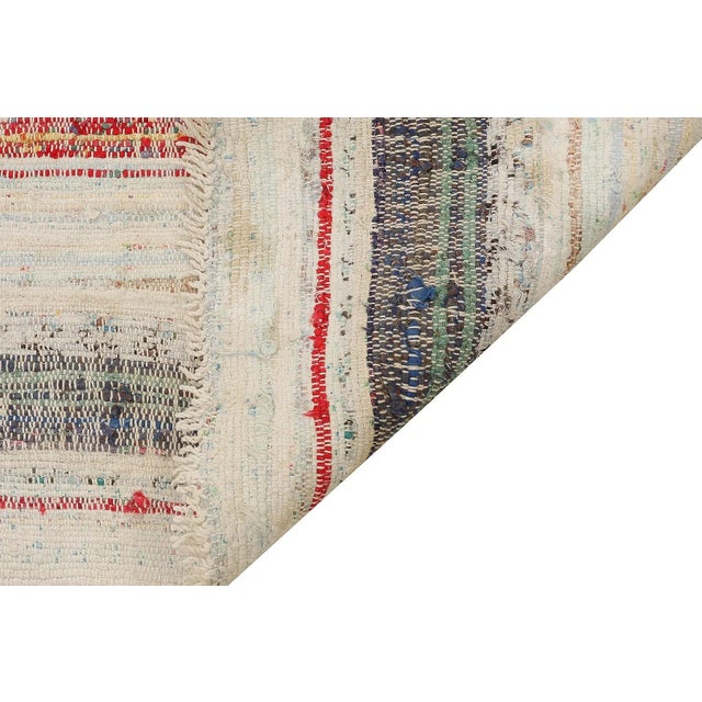 Mid 20th Century Mid 20th Century Vintage Turkish Rag Rug For Sale - Image 5 of 7