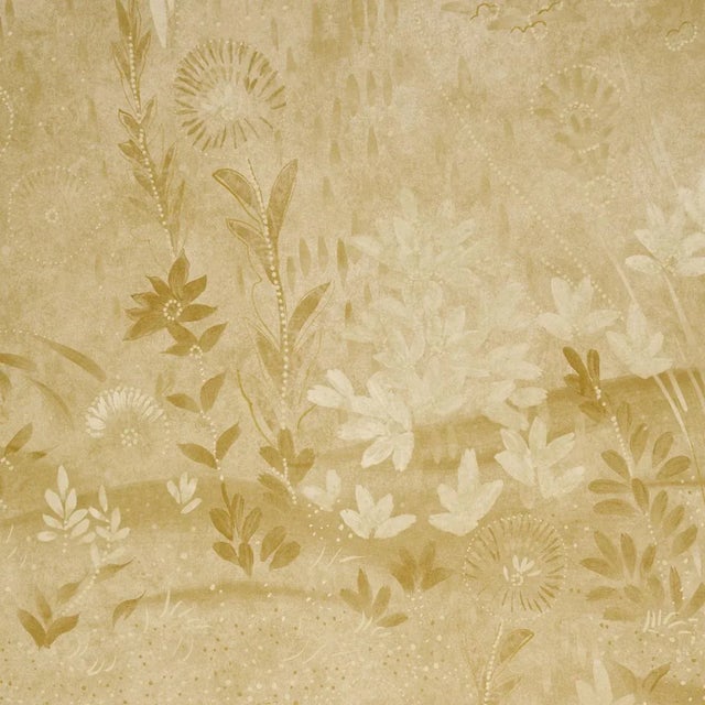 Schumacher Schumacher X Colette Cosentino Sublime 4 Panel Set In Gold For Sale - Image 4 of 6