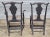 Black Set of 6 Late 20th Century Eldred Wheeler Dining Room Chairs Black Finish Black Check Seats For Sale - Image 8 of 10