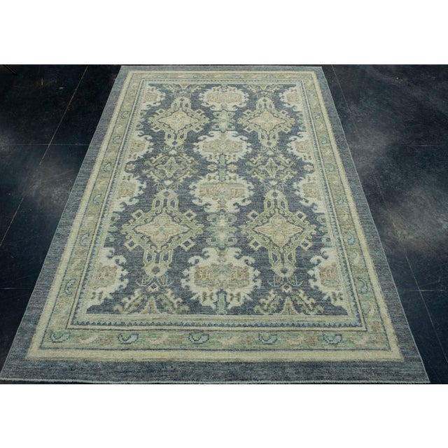 Turkish Oushak Rug 4'11" x 7'1" #17328 Explore a curated collection of hallway runners, wool rugs, and handmade...