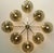 Italian 21st Century Otto Polished Brass Smoky Murano Glass Flush Mount by Fabio LTD For Sale - Image 3 of 5