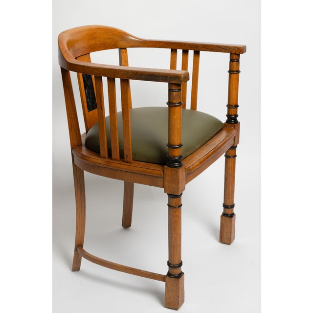 French Oak Armchair, 1890s For Sale - Image 9 of 9