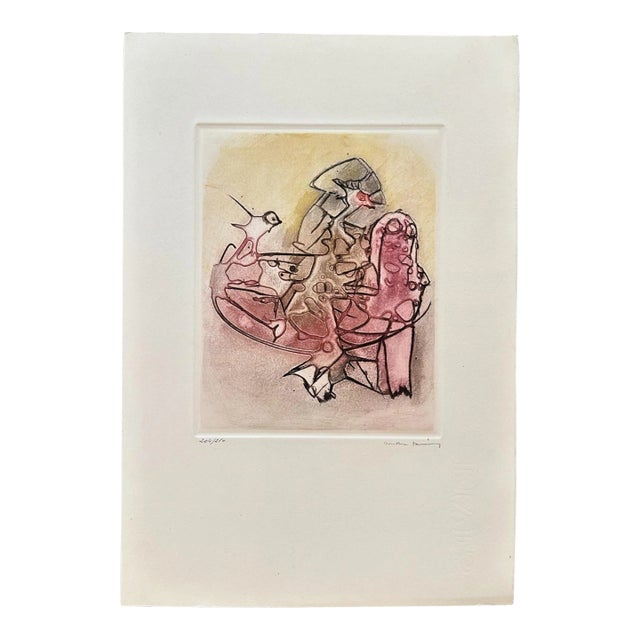 Dorothea Tanning (1910-2012) Orphans, 1963 Color Etching For Sale