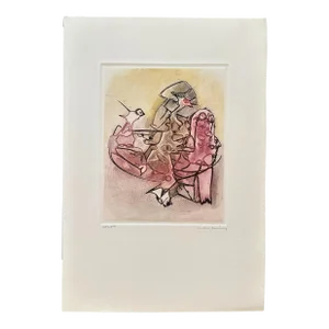 Dorothea Tanning (1910-2012) Orphans, 1963 Color Etching
