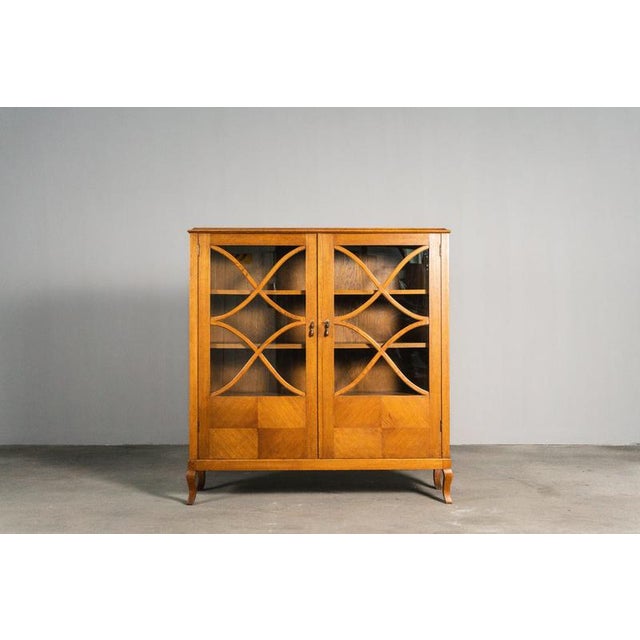 Item: Bookcase Period & Style: Art Nouveau - Early 20th Century Features - Elegant and practical piece of furniture with...